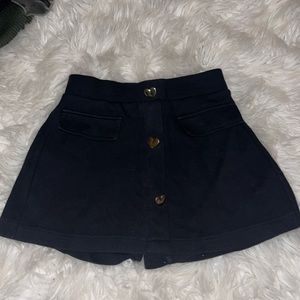 Black heart skort